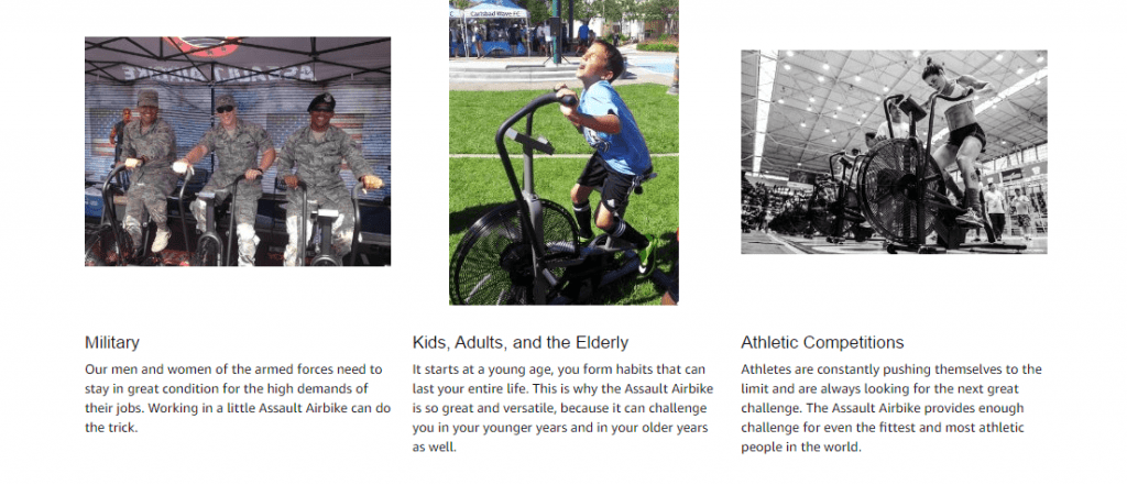 LifeCORE Fitness Assault Air Bike Trainer