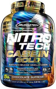 Muscle Tech Nitro-Tech Casein Gold 100% Protein Powder