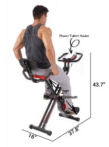 PLENY Upright Stationary Semi-Recumbent Exercise Bike with Arms Exercise Resistance Bands Review