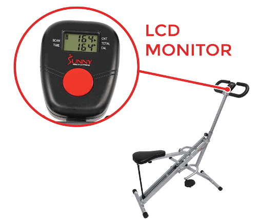Sunny Health & Fitness Squat Assist Row-N-Ride Trainer (Model No. 077)