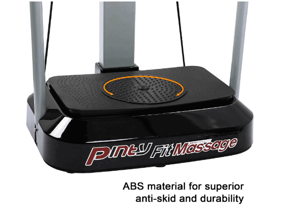 Pinty 2000W Whole Body Vibration Platform Exercise Machine baseboard featuring the swivel board with a reflex massage