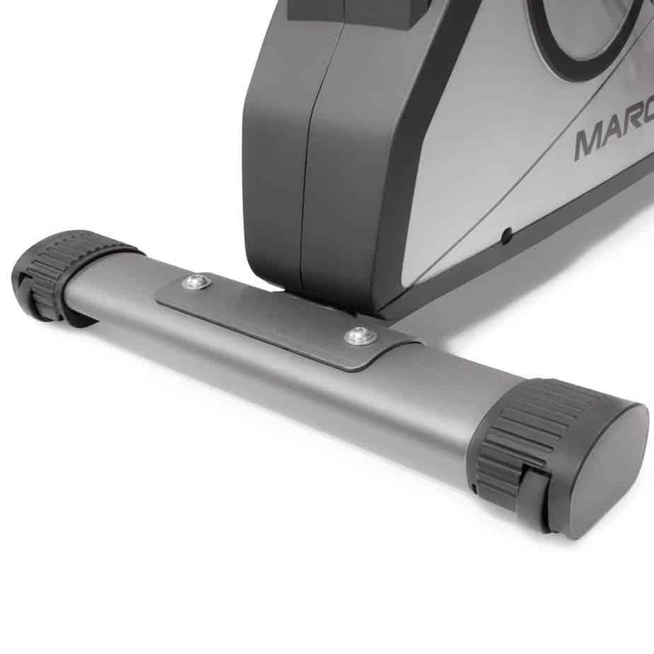 The transport wheels on the Marcy Magnetic Recumbent Bike NS-40502R