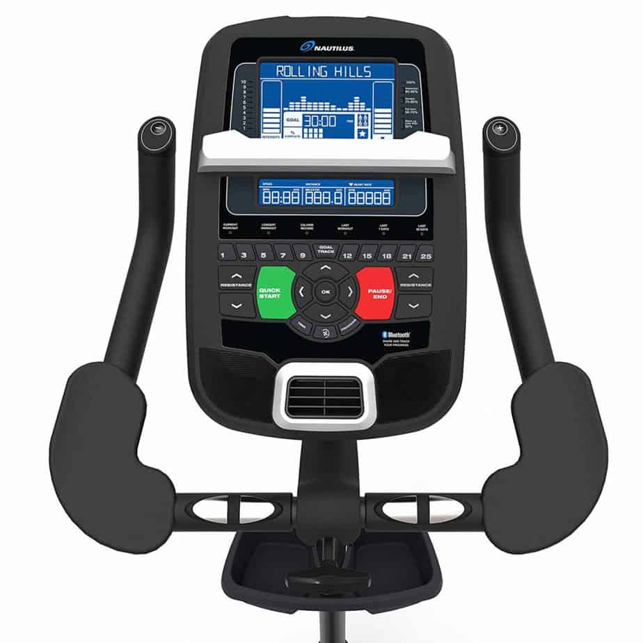 Nautilus U618 Upright Bike (Model 100653) console