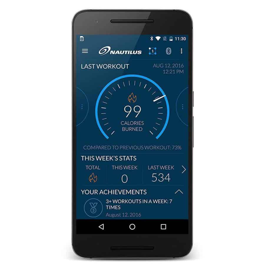 Nautilus U618 Upright Bike (Model 100653) is Bluetooth enabled