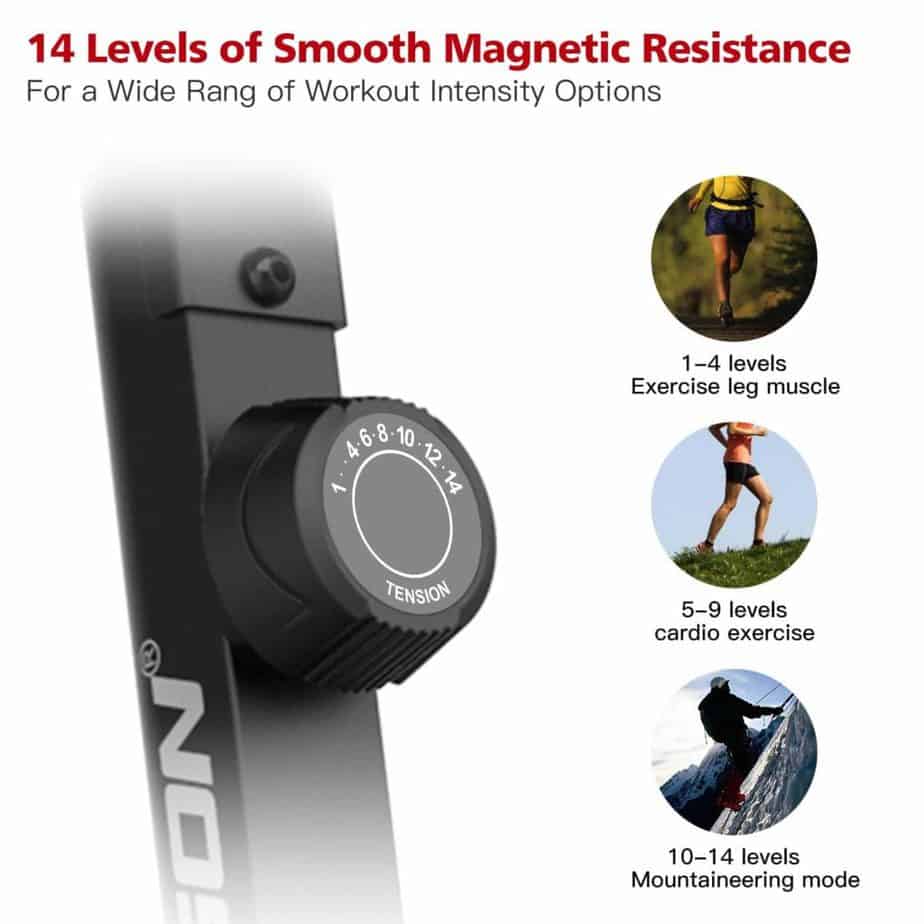 The resistance control of the HARISON Magnetic B7 Upright Bike