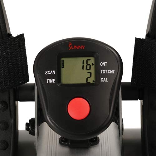 The LCD display of the Sunny Health and Fitness SF-RW5720 Incline Slide Rower