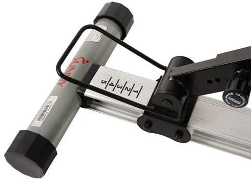 Adjustable incline level of the Sunny Health and Fitness SF-RW5720 Incline Slide Rower