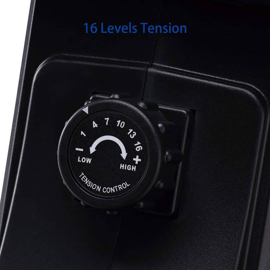 The tension control knob of the ECHANFIT CRW 4901 Magnetic Rowing Machine 