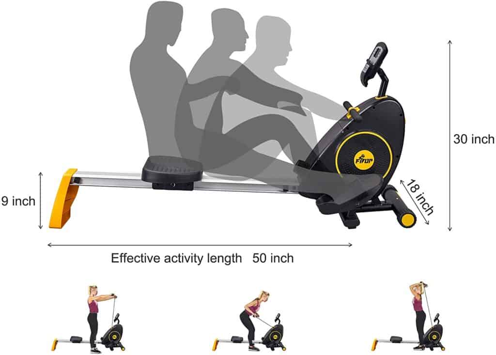 FISUP Indoor Magnetic Rowing Machine