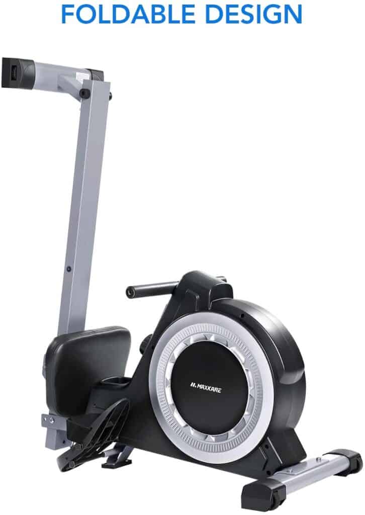 The folded MaxKare RM-MKB901 Magnetic Rowing Machine 