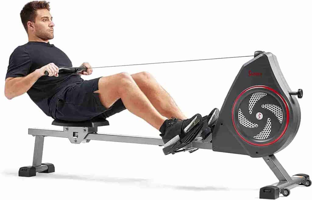 A man exercises with the ddSunny Health & Fitness SF-RW520008