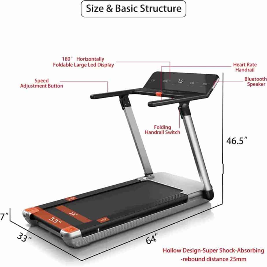 RHYTHM Fun 4.0 HP Folding Treadmill