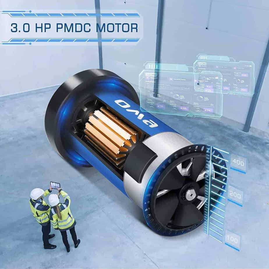 The 3 horsepower motor of the OMA 5925CAI Motorized Treadmill