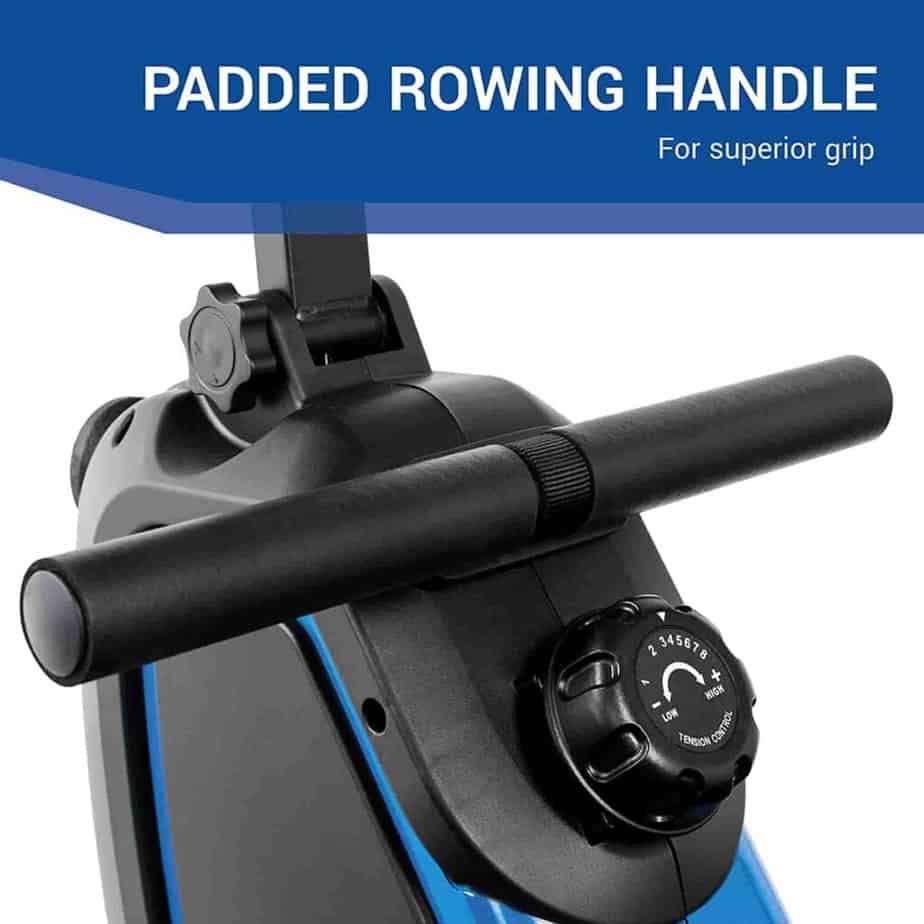 The handlebar of the XTERRA Fitness ERG160 Rower