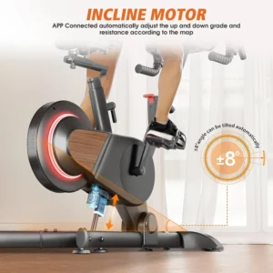 The resistance and incline of the THERUN MTB108 Magnetic Exercise Bike