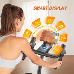The console of the THERUN MTB108 Magnetic Exercise Bike