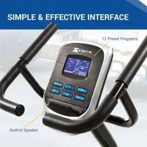 The console of the XTERRA Fitness SB150 Recumbent Bike