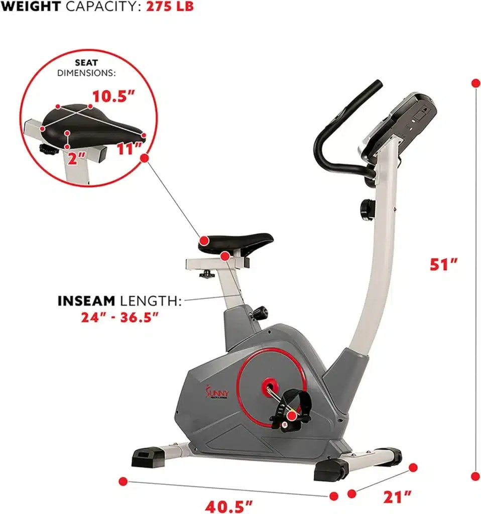 The Sunny Health & Fitness SF-B2952 Upright Bike
