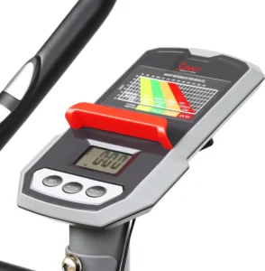 The console of the Sunny Health & Fitness SF-B220030 Upright Bike