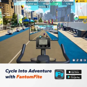 The console of the MERACH S36 Indoor Cycling Bike